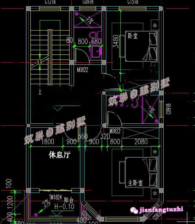 農(nóng)村三層小別墅設(shè)計(jì)住宅施工圖，適合農(nóng)村建造