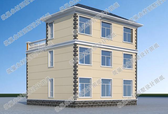 3款農村三層自建房設計圖，每一款都是經典戶型