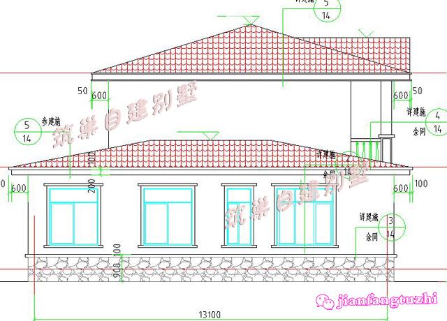 簡約實用二層農村自建別墅設計圖，大陽臺+糧倉+車庫+老人套房設計，超級實用