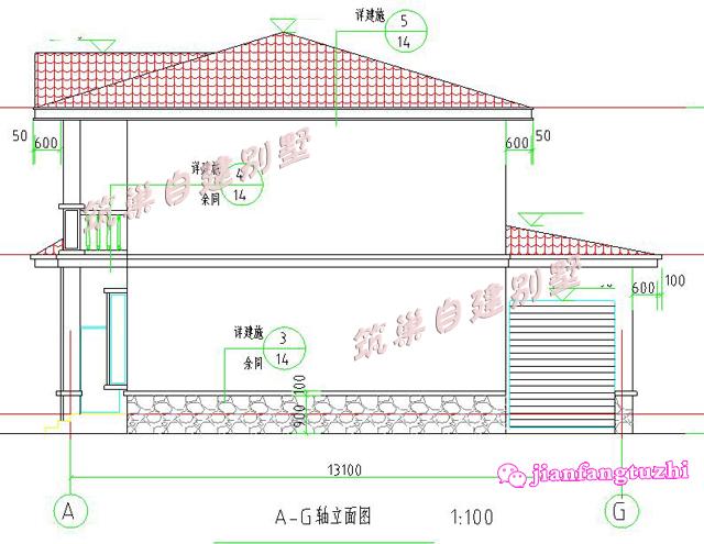 簡約實用二層農村自建別墅設計圖，大陽臺+糧倉+車庫+老人套房設計，超級實用