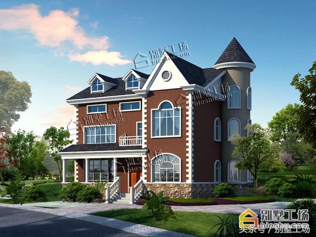 精選二層歐式城堡別墅設(shè)計(jì)圖，豪華+小清新，令你驚喜不斷