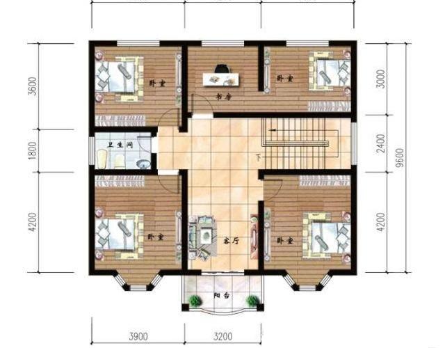 二層小戶型自建房，主體造價20萬，經濟實用，接地氣的好戶型