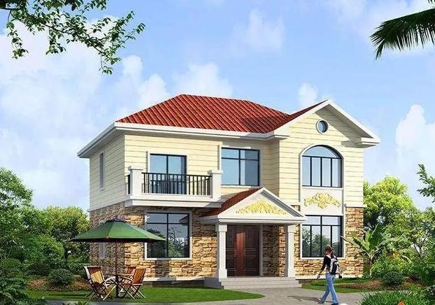 二層小戶型自建房，主體造價20萬，經濟實用，接地氣的好戶型