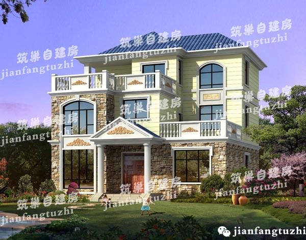 3款三層農村自建房設計施工圖，采光充沛、通風流暢，空間利用率高