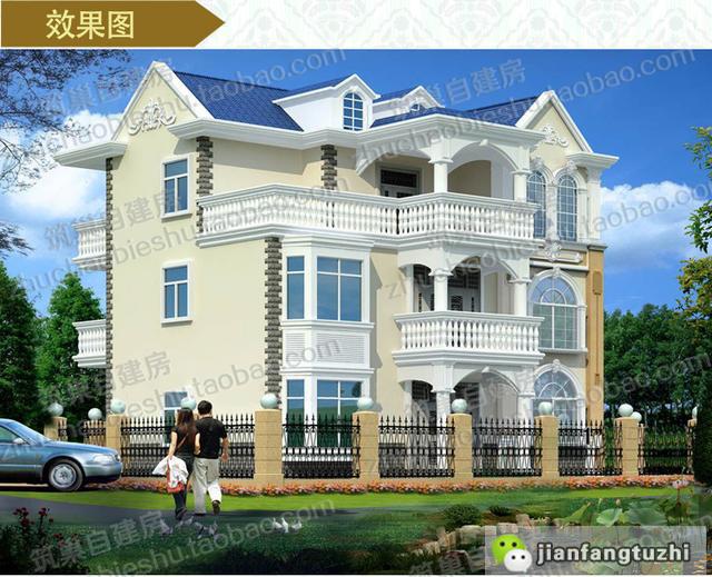 3款三層農村自建房設計施工圖，采光充沛、通風流暢，空間利用率高