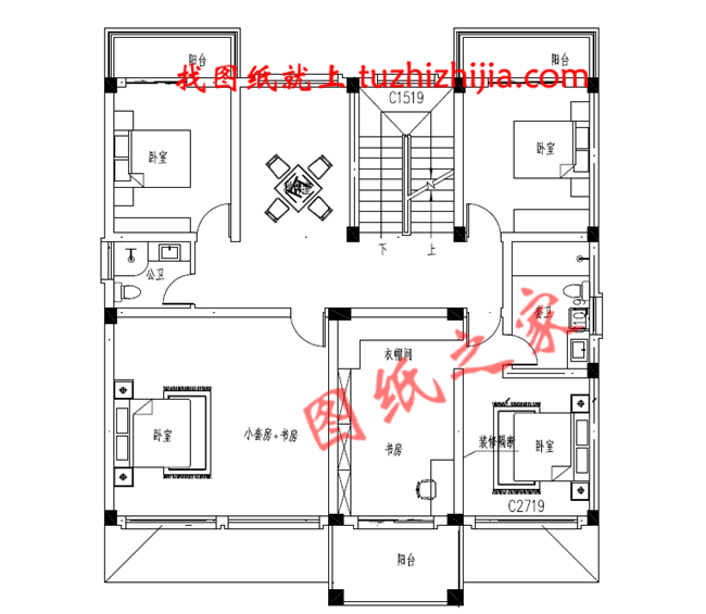 2019年新款徽式新農村二層樓房設計圖,黑瓦白墻
