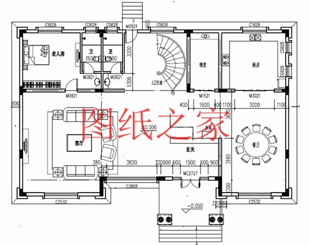 二層別墅設(shè)計(jì)圖，高端大氣上檔次，村里人都很羨慕