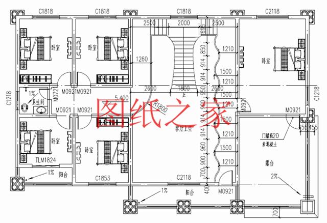 二層別墅設(shè)計(jì)圖，高端大氣上檔次，村里人都很羨慕