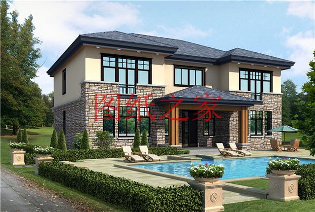 二層別墅設(shè)計(jì)圖，高端大氣上檔次，村里人都很羨慕