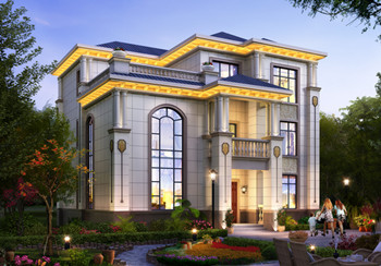 農村三層樓房設計圖三層別墅圖片，占地面積135平米