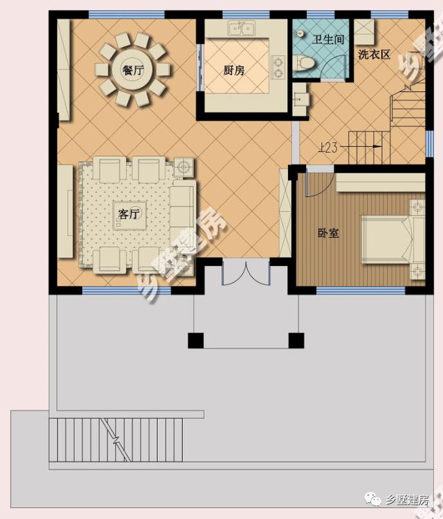 這款11X14米農村別墅設計圖，外觀低調優雅，不驕不奢，剛建好，全村都不淡定