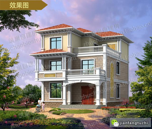 7款開間9米農村自建房設計圖紙，三層四層都有，你喜歡哪款呢？