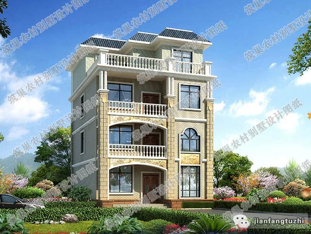 7款開間9米農村自建房設計圖紙，三層四層都有，你喜歡哪款呢？