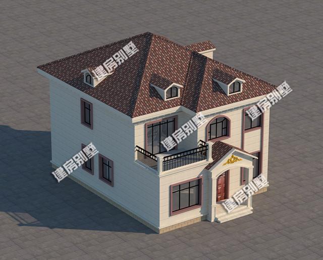 二層自建房設計圖，9.6x13.6米，帶豪華臥室，住的肯定舒服