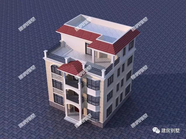 四層農村自建房設計圖，簡約時尚，有一棟這樣的住宅，臉上有光心里有底