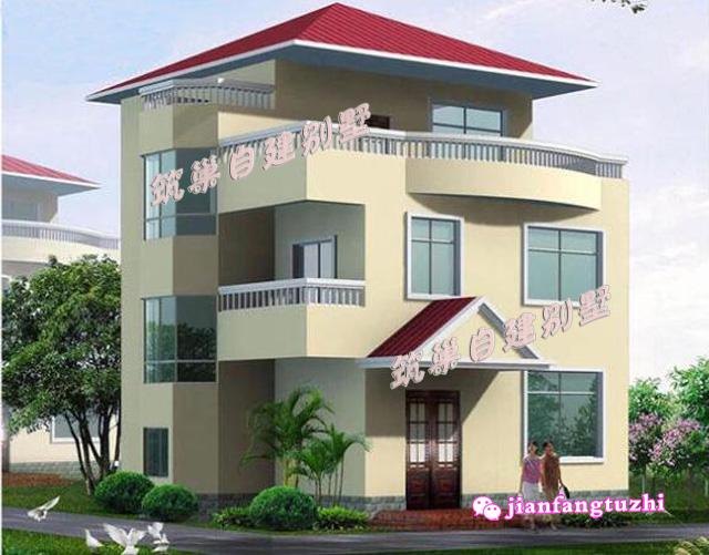 農(nóng)村二層半田園風格別墅設(shè)計圖，外觀好，造價經(jīng)濟，20萬就能建成