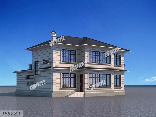 大多數人想建的二層別墅設計圖，層數不高不低，造價不也會太高