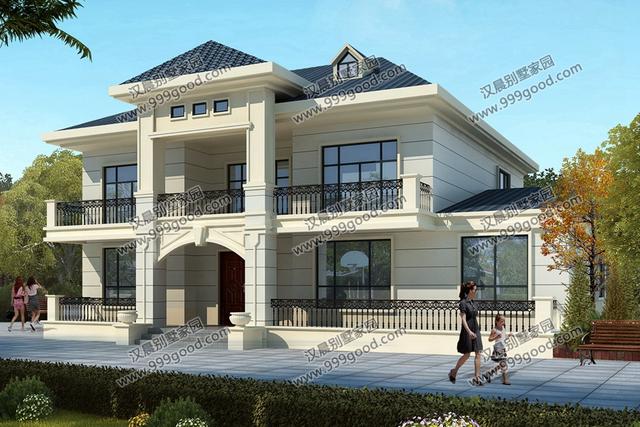 3套2層農村簡歐式別墅設計圖，實用經濟，有一種獨特的韻味