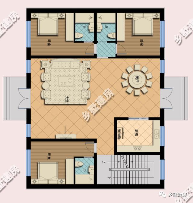 今年新款兩層自建別墅設(shè)計(jì)圖，外觀和室內(nèi)布局都比較適合建在農(nóng)村