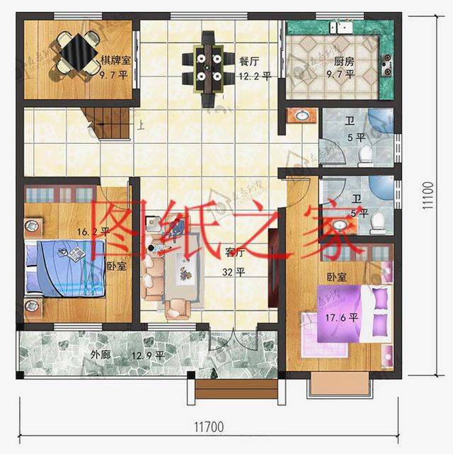 農(nóng)村一層別墅設計圖，經(jīng)濟又實用，溫馨舒適，比樓房更漂亮