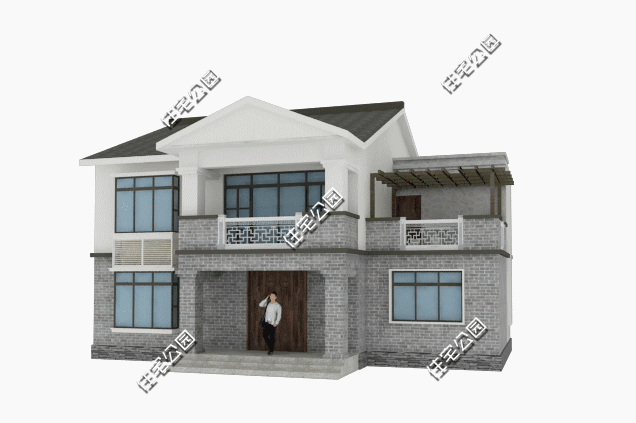 中式農村自建房別墅設計圖，大堂屋大客廳多臥室設計，太實用了