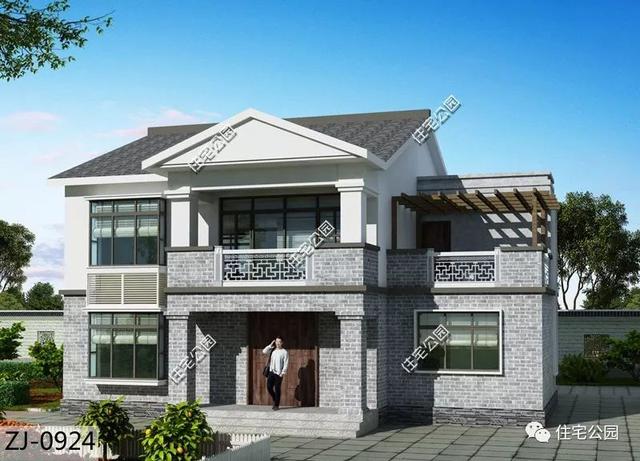 中式農村自建房別墅設計圖，大堂屋大客廳多臥室設計，太實用了