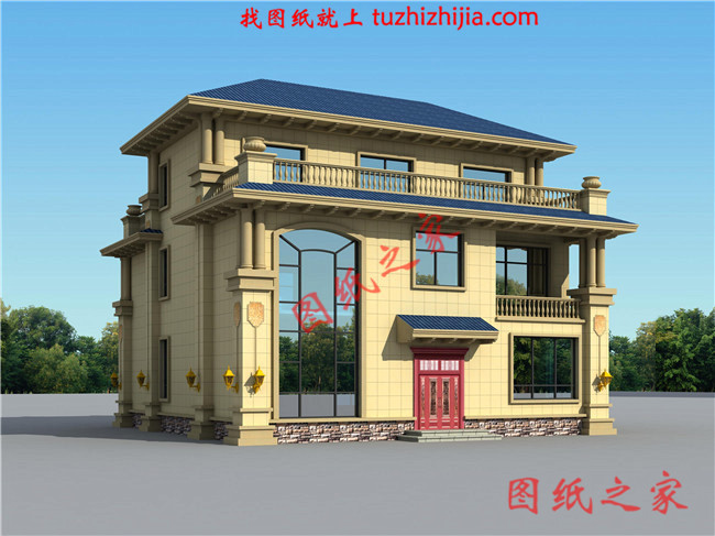 造價50萬左右農(nóng)村三層別墅，高端大氣上檔次，全村最漂亮！