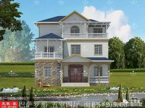 三層別墅設計圖，多臥室，人丁興旺也不怕，可以滿足你的需求