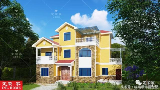 三層別墅設計圖，多臥室，人丁興旺也不怕，可以滿足你的需求