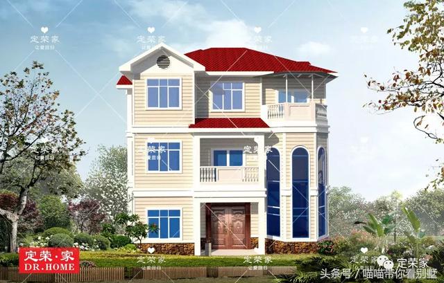 三層別墅設計圖，多臥室，人丁興旺也不怕，可以滿足你的需求