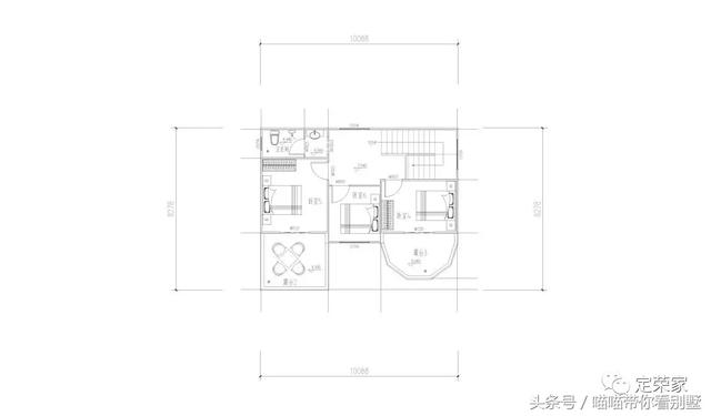 三層別墅設計圖，多臥室，人丁興旺也不怕，可以滿足你的需求