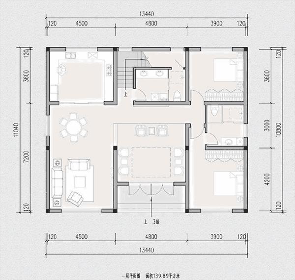 帶小院中式別墅設計圖，古樸大氣好看，不愧是人氣超高的款式
