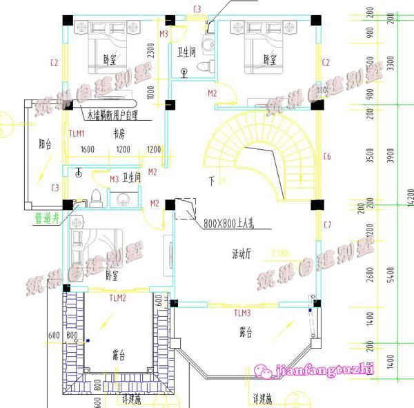 三層農村歐式別墅設計圖，設計別致、外觀亮麗