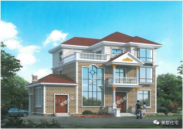 精心挑選了3款別墅設計圖，都帶堂屋，供大家參考