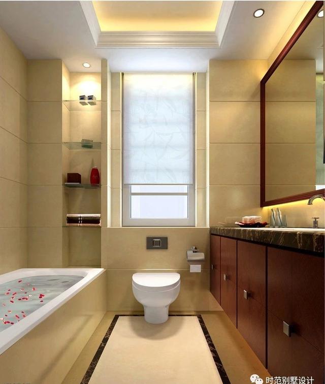 小進深三層復式新中式別墅設計圖，戶型方正，四周通透