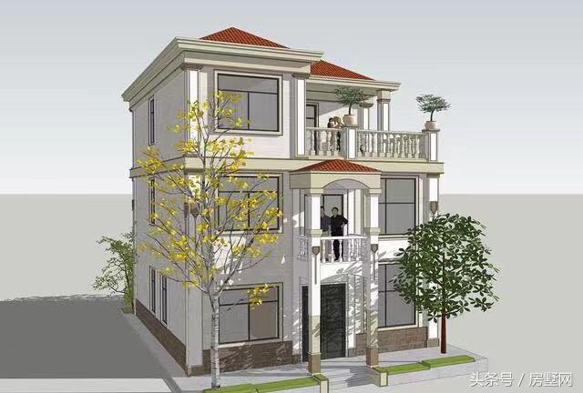 三層簡歐別墅設計圖，打造清新干凈舒適的家