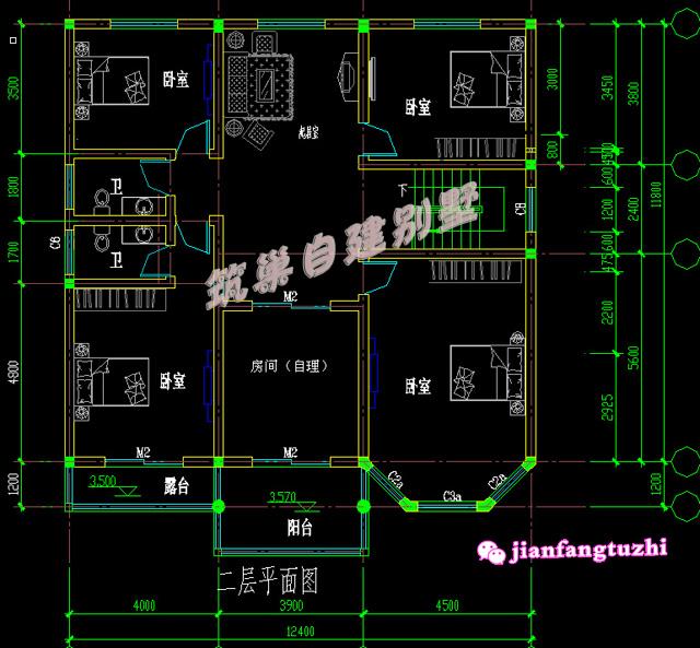農村二層小別墅設計圖，結構簡單大氣，采光通透，舒適清爽