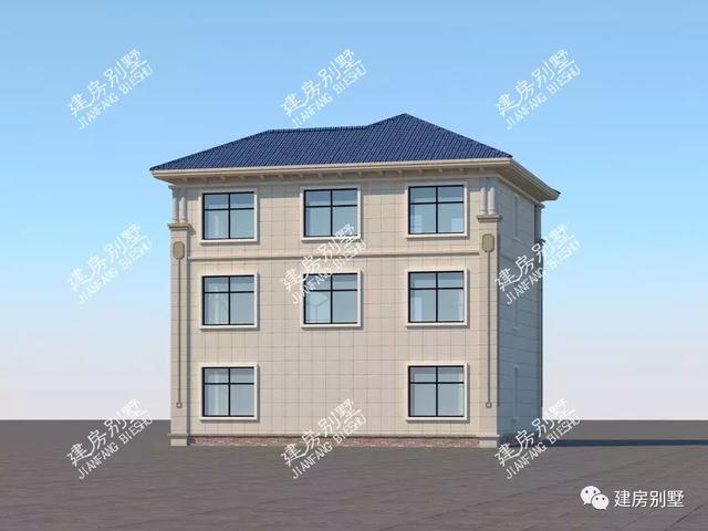 一棟完工的歐式別墅，精品三層設(shè)計圖戶型，建好后的效果不錯