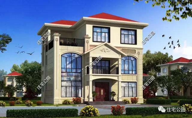 8款開間9米別墅設計圖，造價經濟，只要20萬就夠了