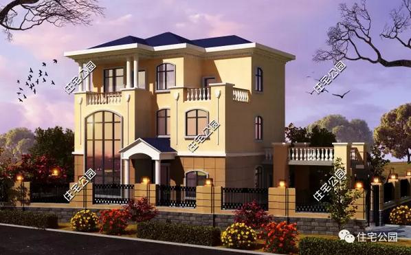 8款開間9米別墅設計圖，造價經濟，只要20萬就夠了