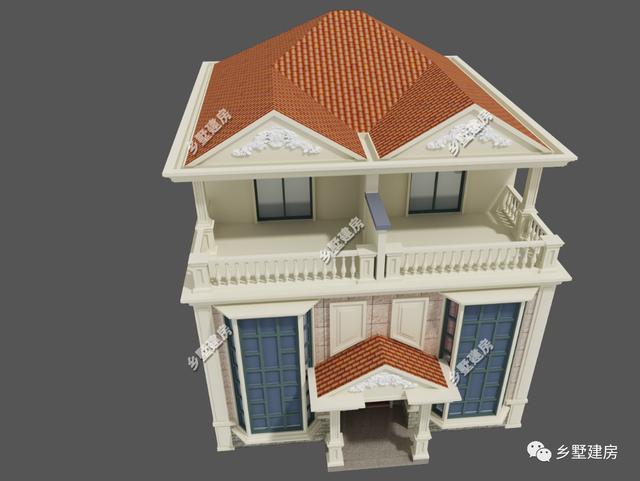 這款農村別墅設計圖，一屋兩戶，兩兄弟可以一起住