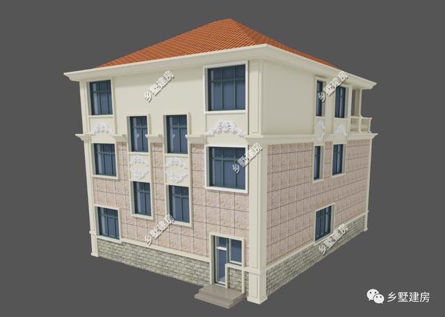 這款農村別墅設計圖，一屋兩戶，兩兄弟可以一起住