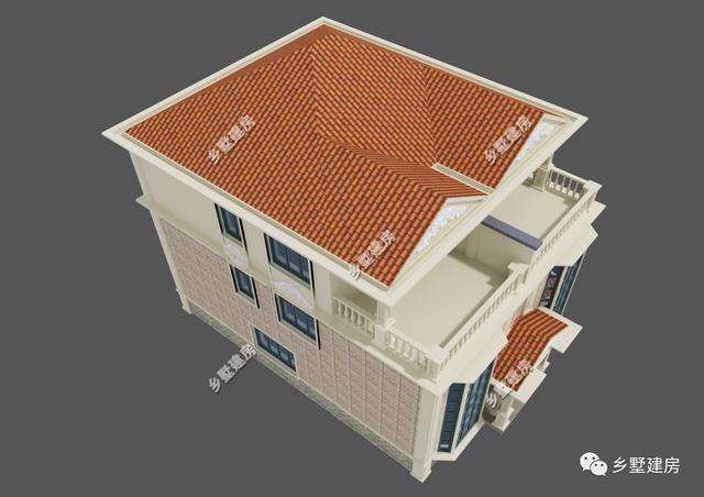 這款農村別墅設計圖，一屋兩戶，兩兄弟可以一起住