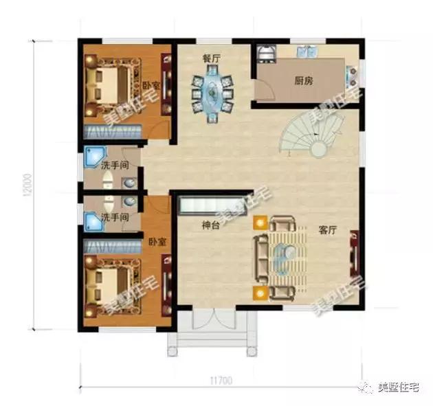 6款農村三層別墅設計圖，外觀端莊大方戶型方正，準備建房的小伙伴可以留作參考