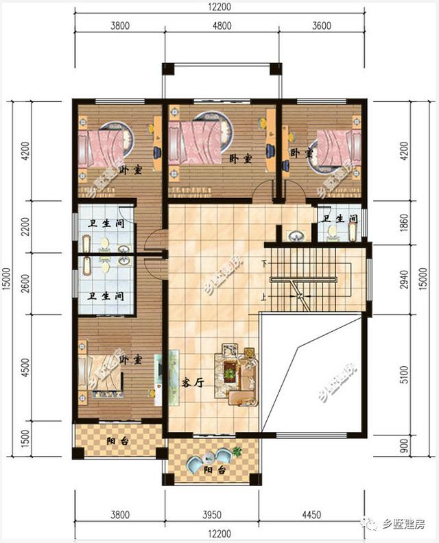 這款新建的的四層農(nóng)村自建房設(shè)計圖，性價比很高