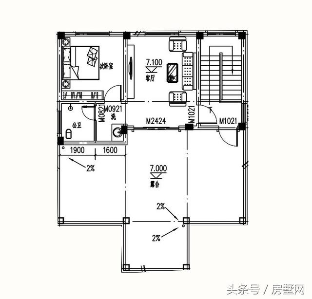 極簡現代風格別墅設計圖，造價低廉，圖紙易懂，拿到就能施工