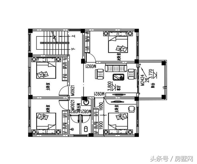 極簡現代風格別墅設計圖，造價低廉，圖紙易懂，拿到就能施工