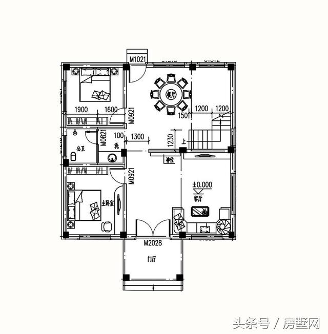 極簡現代風格別墅設計圖，造價低廉，圖紙易懂，拿到就能施工