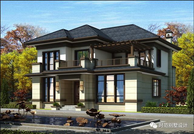 兩層簡歐別墅設計小戶型，5室3廳，開放式廚房，在一眾小洋樓中脫穎而出