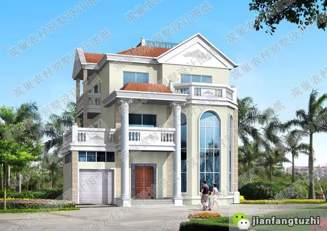 三層農村別墅設計圖，現在的農村房屋是越來越時尚大氣了